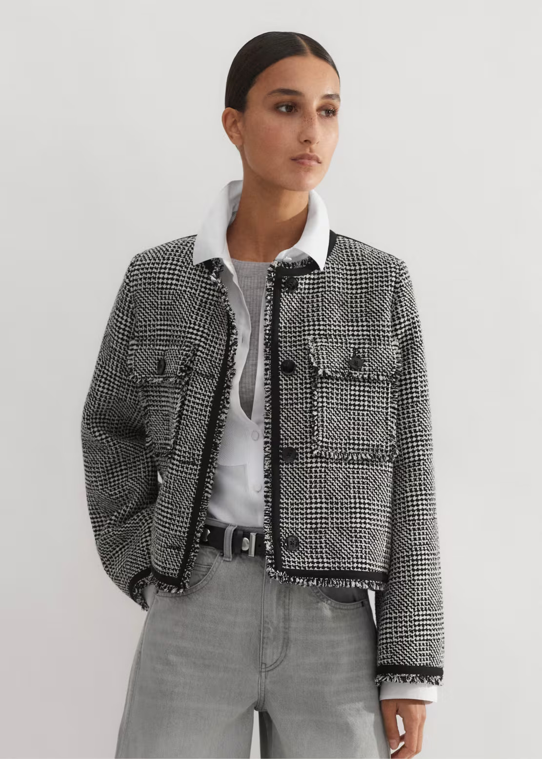 Textured Swing Jacket | ME+EM Global (Excluding US)