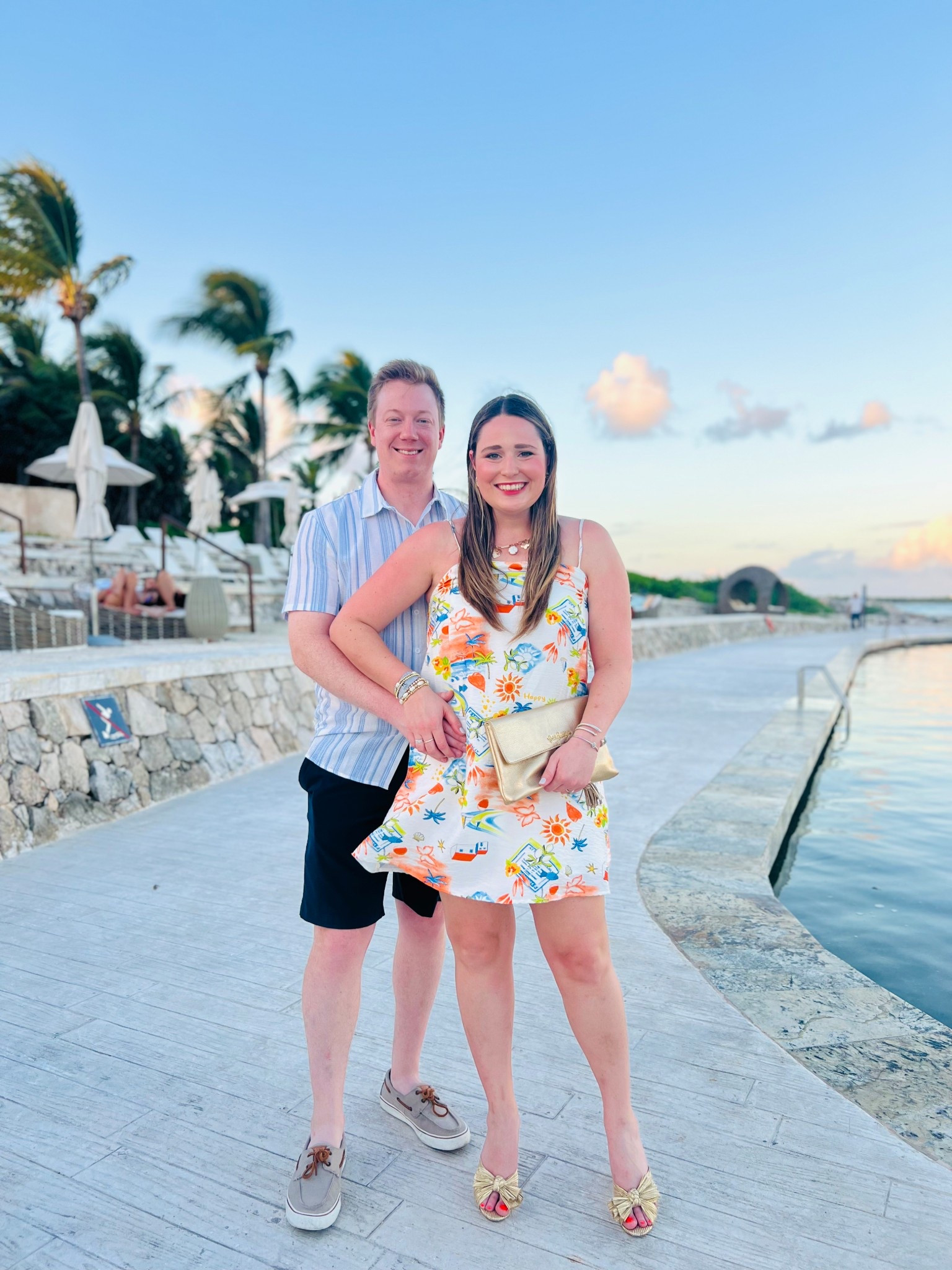 Mexico Vacation Outfits || Couples Vacation Outfits || Resortwear || Vacation Dress 

What we are wearing for our last dinner in Mexico! 🇲🇽 

#LTKTravel