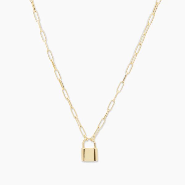 Kara Padlock Charm Necklace | Gorjana