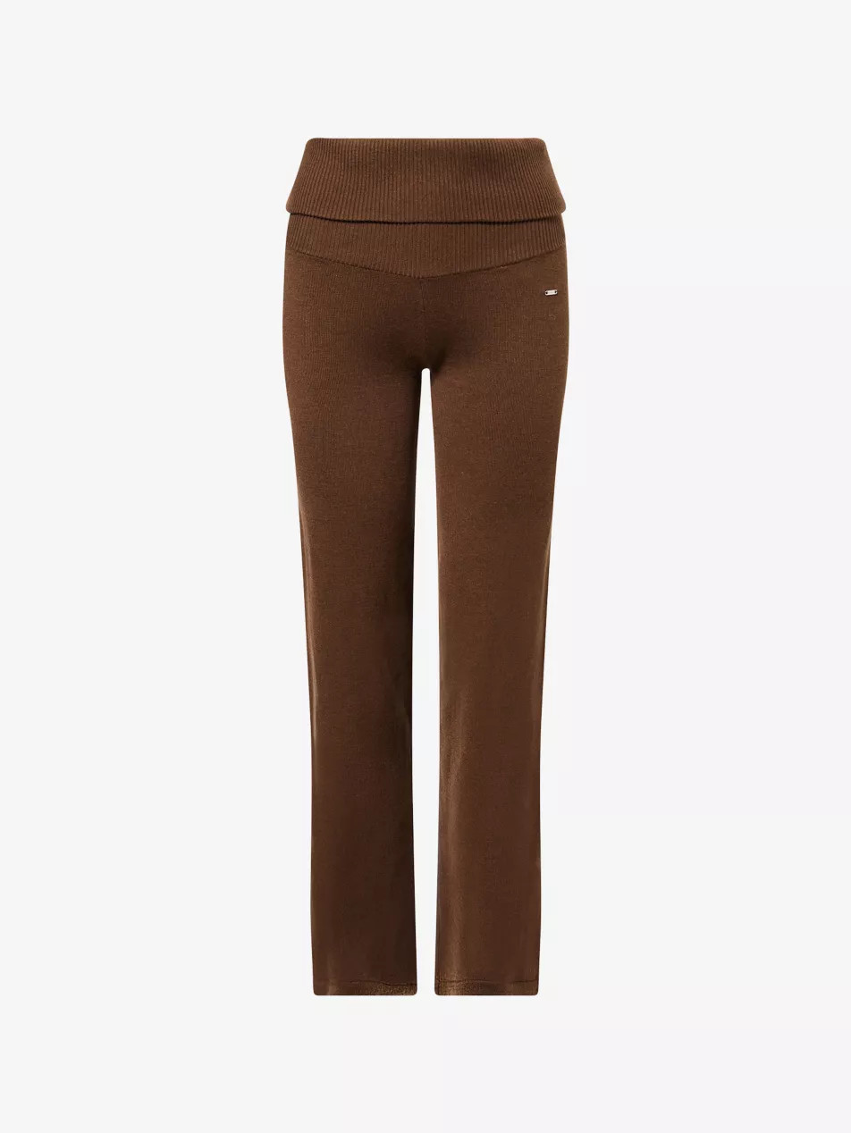Fold-Over Relaxed-Fit Knitted Merino Trousers | Selfridges