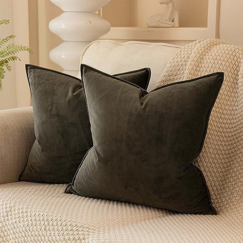 JUSPURBET 20x20 Pillow Covers Set of 2 Decorative Throw Pillow Covers Case for Couch Sofa Bed Sof... | Amazon (US)