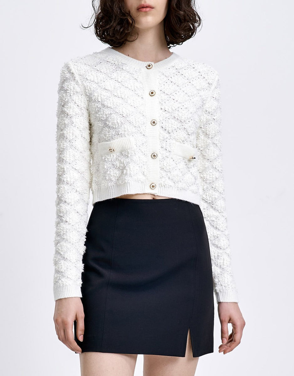 Plaid Button Up Knit Cardigan (PRE-ORDER) | Urban Revivo