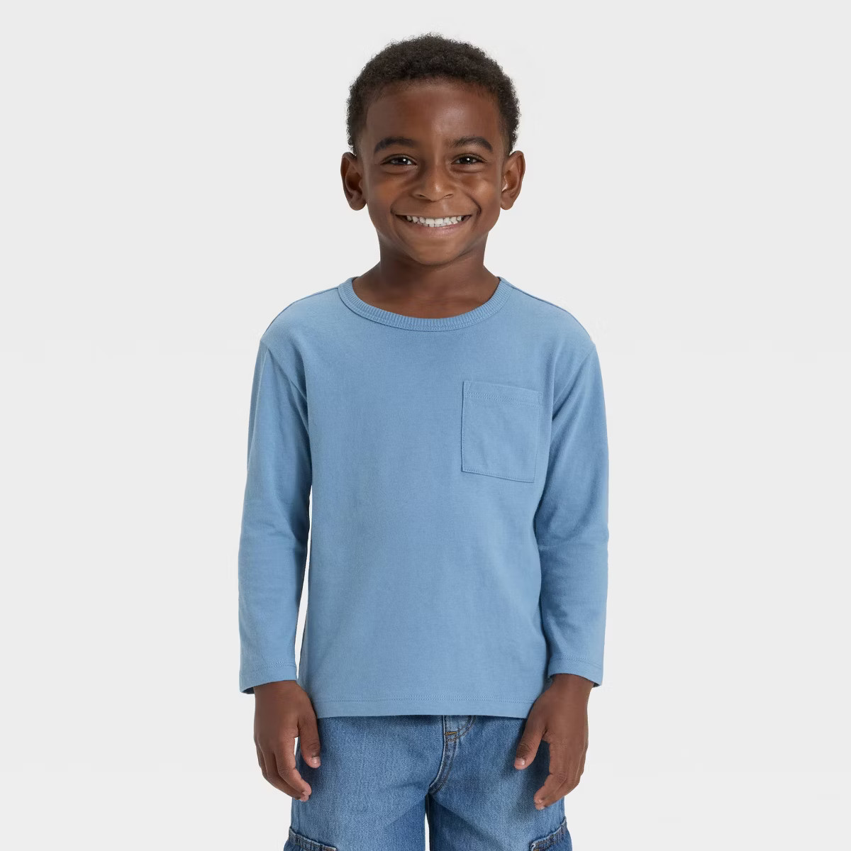 Toddler Boys' Long Sleeve Relaxed T-Shirt - Cat & Jack™ | Target