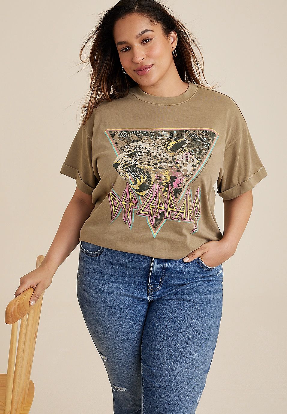 Plus Size Def Leppard Graphic Tee | Maurices