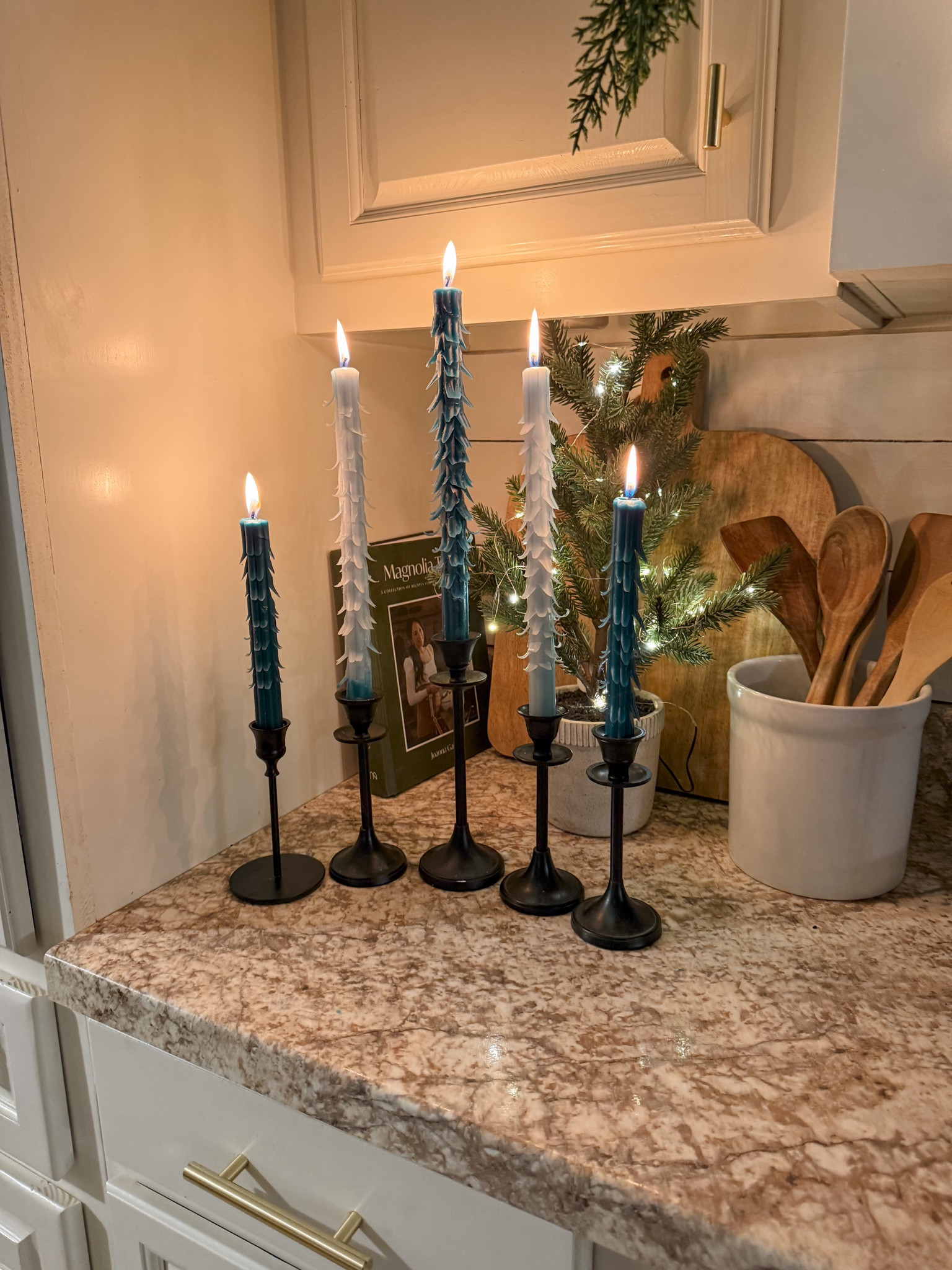 Diy Christmas tree candles 