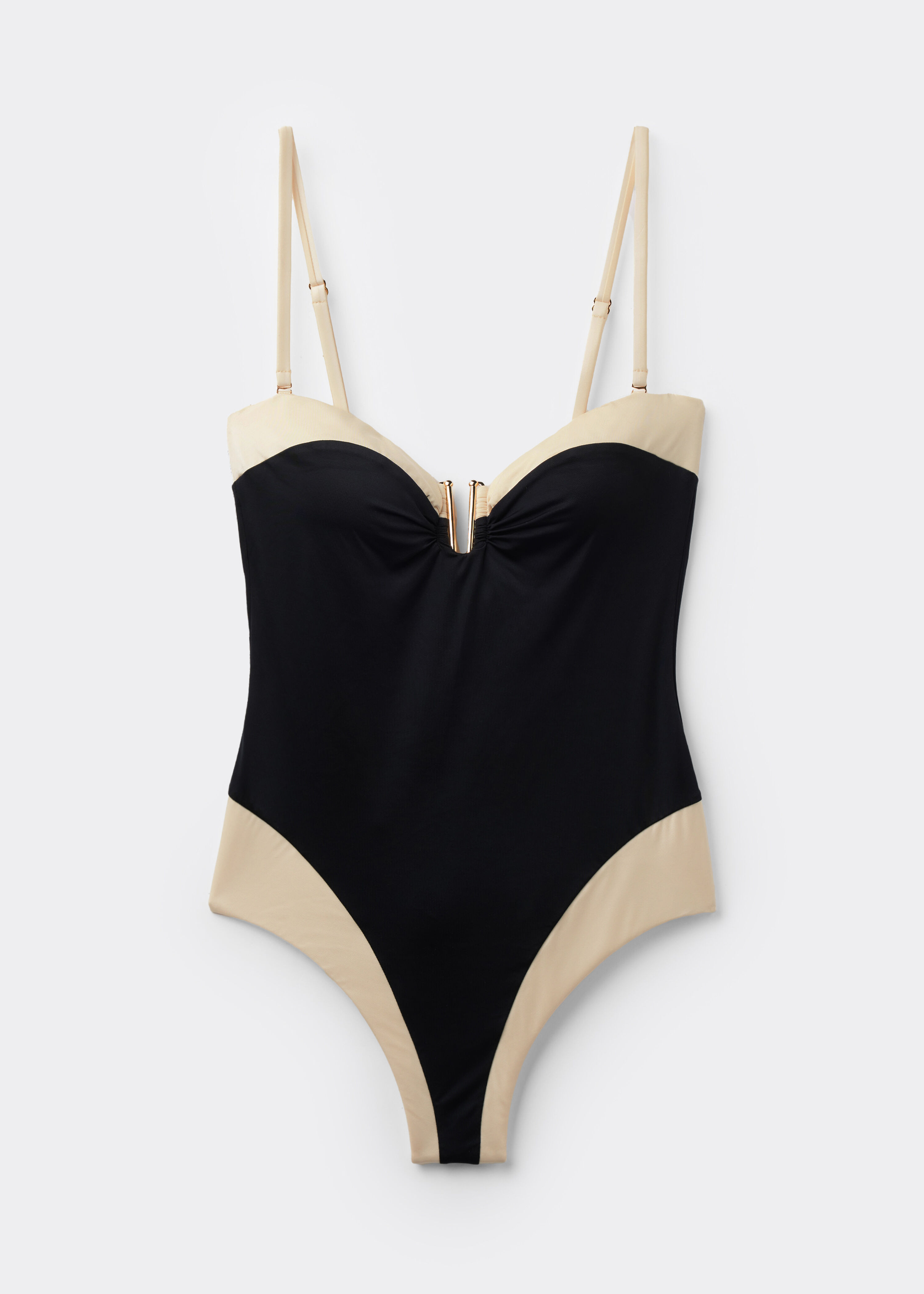 One Piece Swimsuit Elegant Bicolor | Calzedonia US