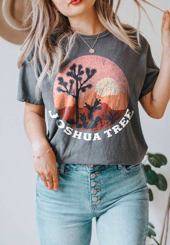 Joshua Tree Tee Joshua Tree T-Shirt Hippie Tee Vintage | Etsy | Etsy (US)