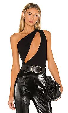 OW Collection Nadine Bodysuit in Black Caviar from Revolve.com | Revolve Clothing (Global)