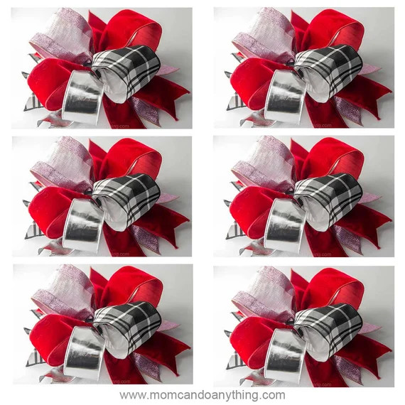 Valentine Bow With 5 Ribbons  6 Bows | Etsy | Etsy (US)