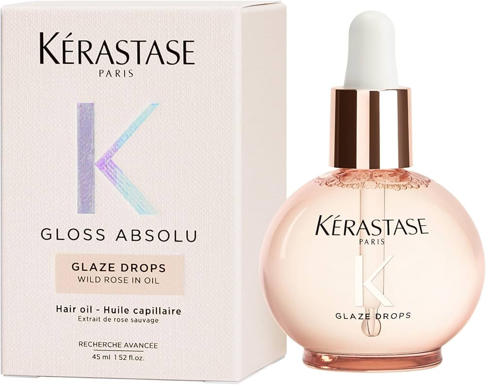 Kérastase Gloss Absolu Hair Gloss Oil Glaze Drops for All Hair Types with Wild Rose 45ml | Amazon (UK)