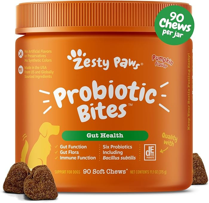 Zesty Paws Probiotics for Dogs - Probiotics for Gut Flora, Digestive Health, Occasional Diarrhea ... | Amazon (US)