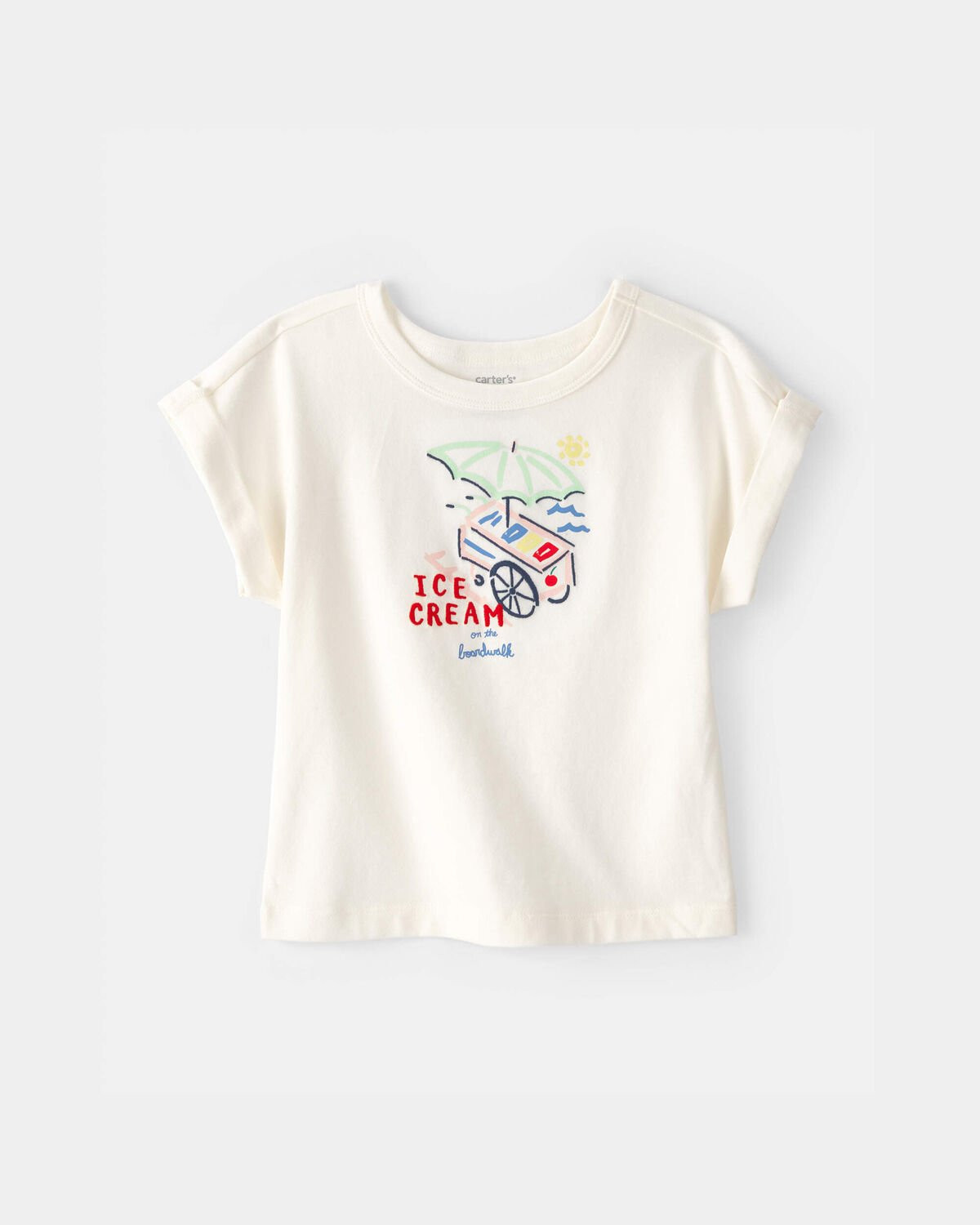 Toddler Girl Ice Cream Top - Cream | Carter's | Carter's Inc