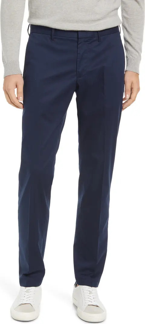 Nordstrom Slim Fit CoolMax® Flat Front Performance Chinos | Nordstrom | Nordstrom