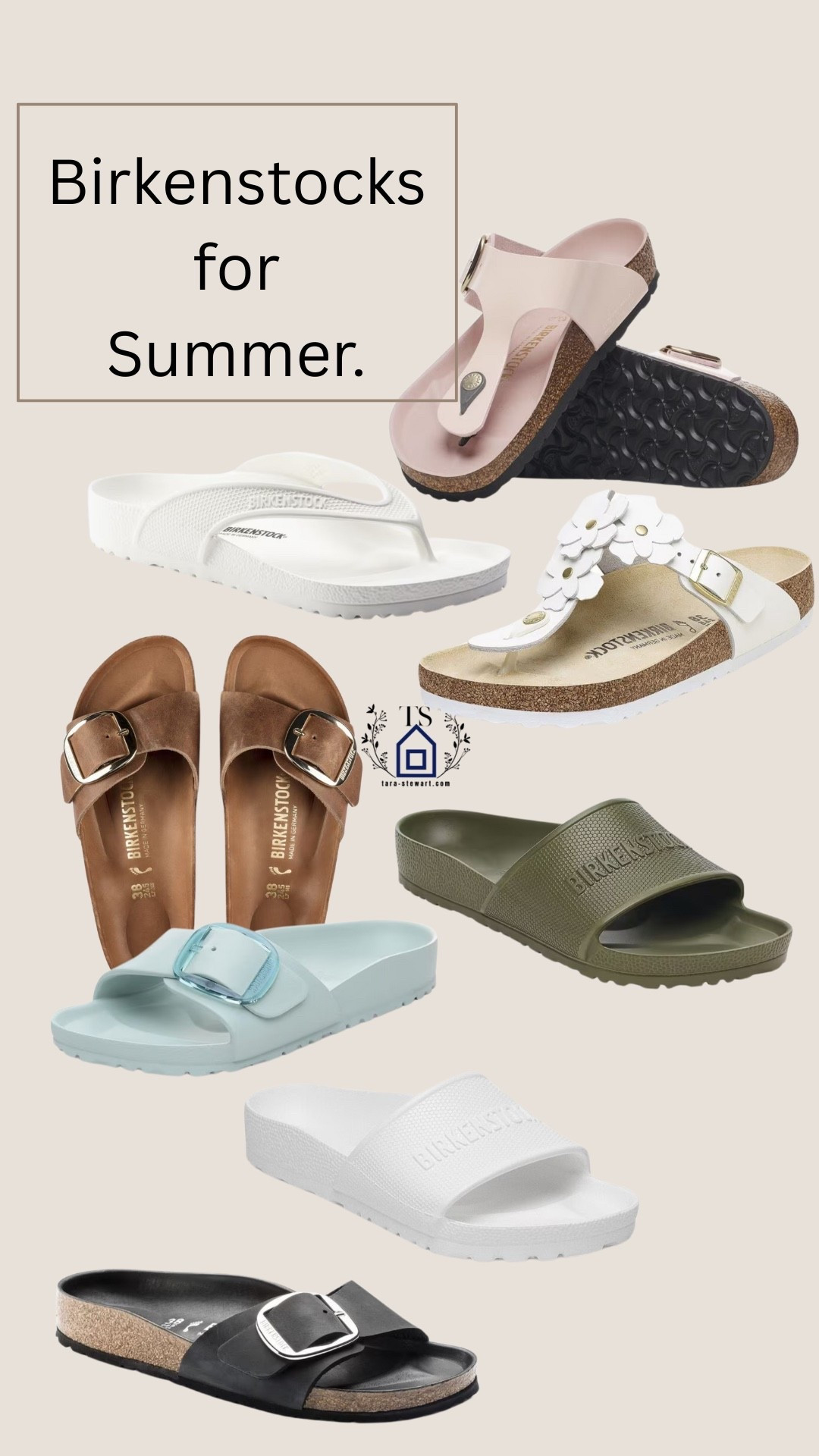 Birkenstock sandals for Summer. These shoes are so comfortable to me and my go to shoe. Super comfortable and the cork sole molds to your own arch for support and just gets better and better over time. 

#LTKStyleTip #LTKSummerEdit #LTKFindsUnder100