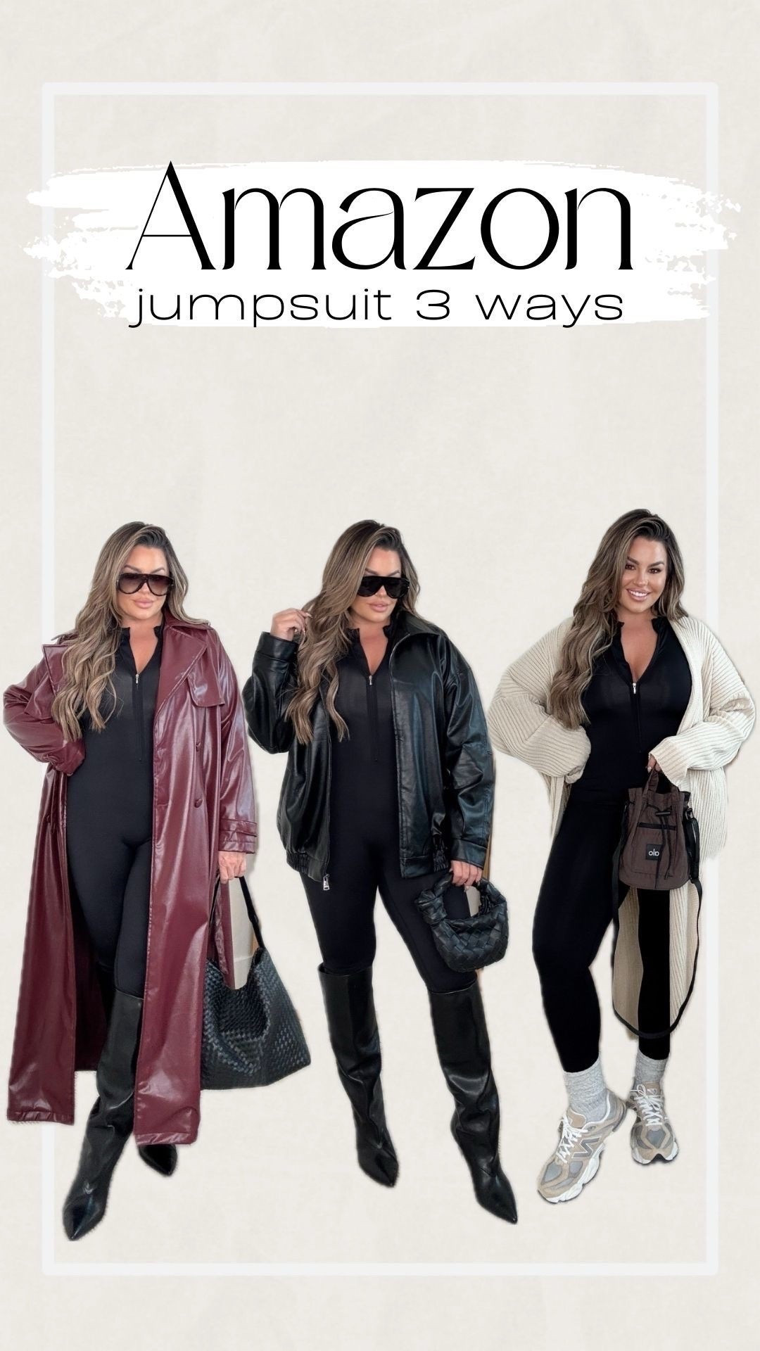 Jumpsuit xl 
Trench 0X 
Black jacket xxl 
Sweater 14 
Boots linked a similar style I also have because these ones sold out. 

Follow my LTK @shaynaslife on the @shop.LTK app to view this post and get my exclusive app-only content!

#liketkit 
@shop.ltk
https://liketk.it/5BfX6