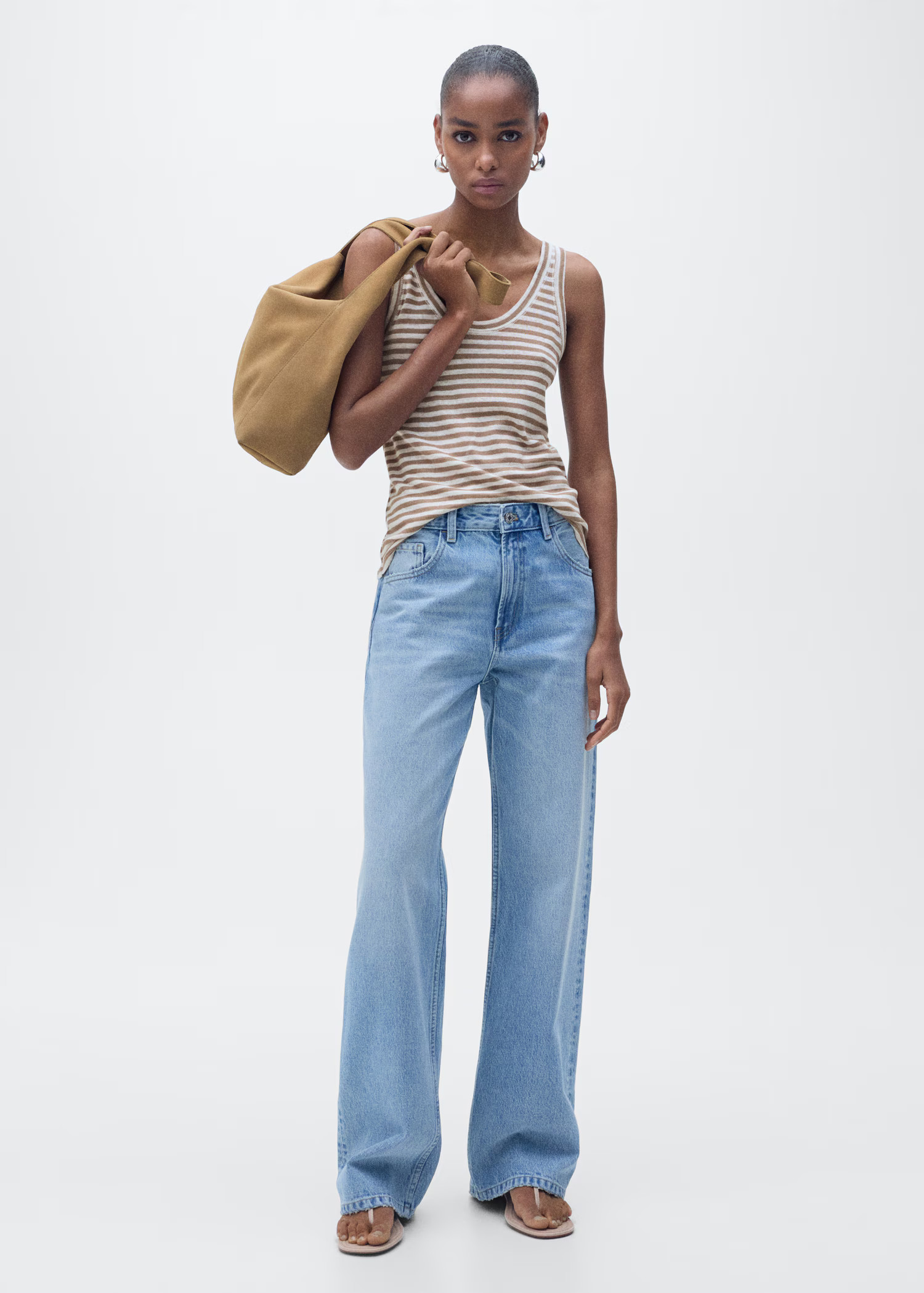 Strap linen top - Women | MANGO USA | Mango (US/MX/AU)