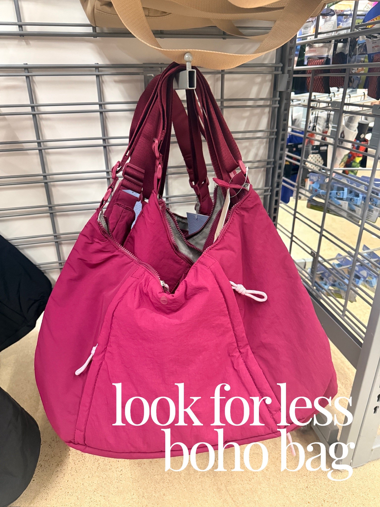 This bag looks very similar to a crossbody I saw at Lululemon last week. Love this plum color💕

Modern boho bag, look for less bag, over 40 style

#LTKootd #LTKTravel #LTKmomlife