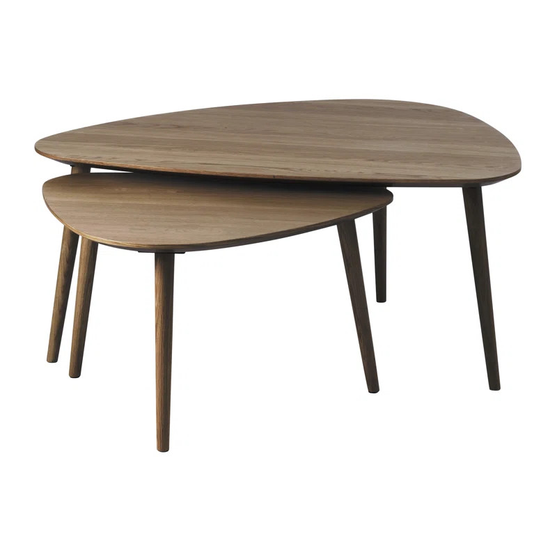George Oliver Nest of 2 Tables Triangular 39x27" and 27x20" | Wayfair | Wayfair North America