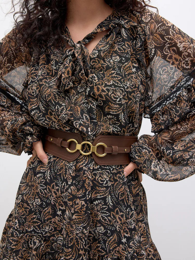 Buy Chocolate Brown Wide Corset Belt from Next Ireland | Next EU