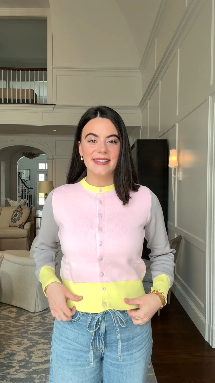 New pieces from Zara for spring! Starting off with this color block cardigan, great for everyday living! 💐