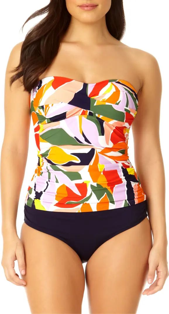 2-Piece Shirred Tankini & Bikini Bottoms Set | Nordstrom Rack