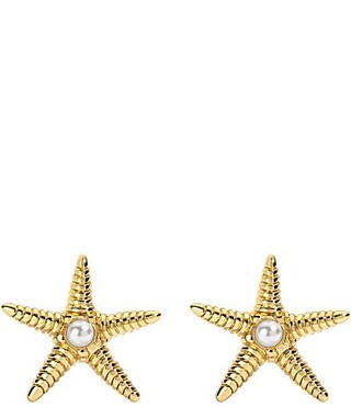 Electric Picks Current Starfish Resort Stud Earrings - Gold | Dillard's