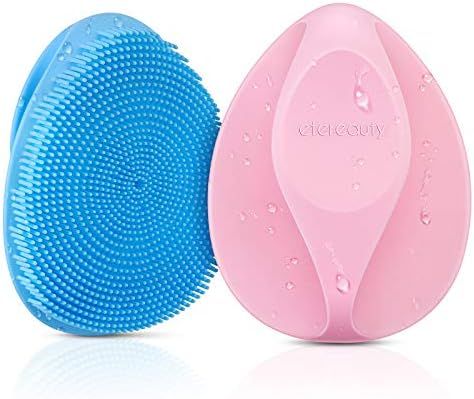 Silicone Face Scrubber Exfoliator Brush, ETEREAUTY Manual Facial Cleansing Brush Pad Soft Face Cl... | Amazon (US)