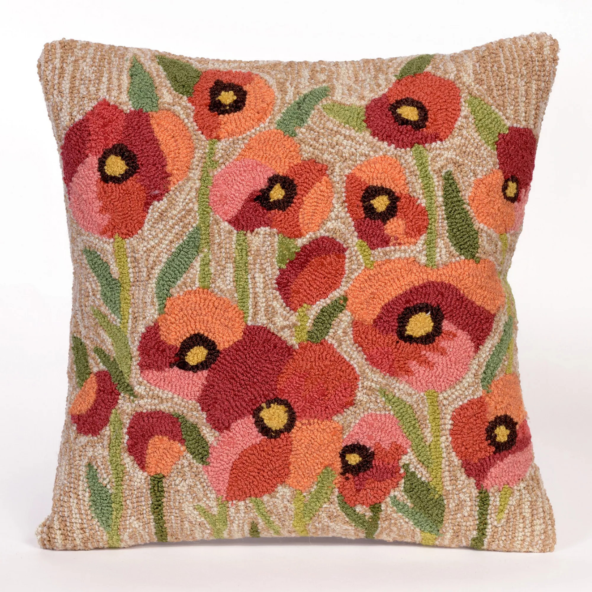 Liora Manne Frontporch Poppies Indoor Outdoor Throw Pillow | Kohl's