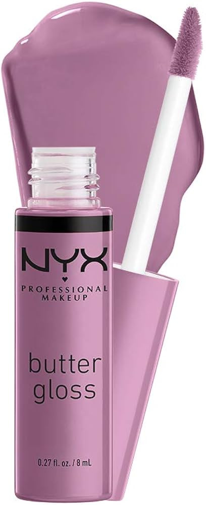 NYX PROFESSIONAL MAKEUP Butter Gloss, Non-Sticky Lip Gloss - Marshmallow (Muted Lilac) | Amazon (US)