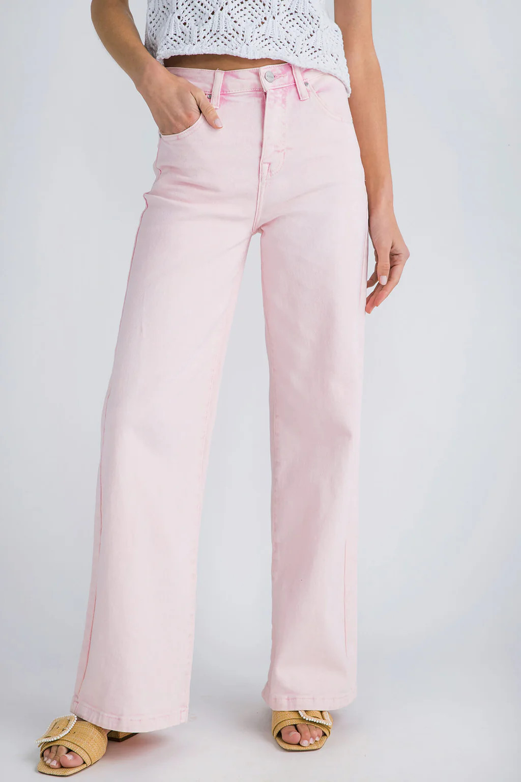 Risen Lola Wideleg Full Length Jeans | Social Threads
