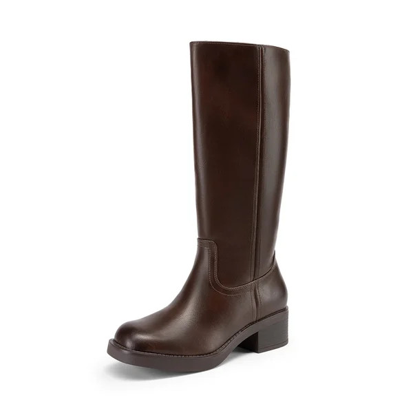 [Brynn] Women\u2019s Square Toe Knee-High Boots | Dream Pairs