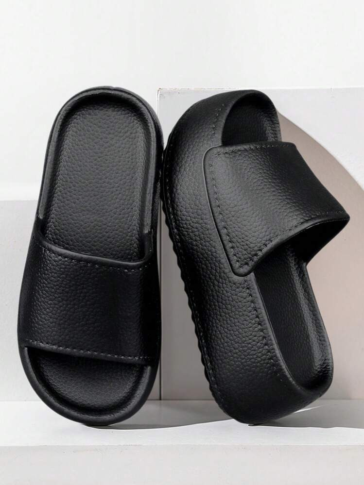 Women's Thick Platform Sandals, Eva Increased Slip-On Slippers, Fashionable Sandals, Casual Beach Shoes For Summer | SHEIN