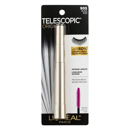 L Oreal Paris Telescopic Mascara Black [905] 0.27 oz (Pack of 2) | Walmart (US)