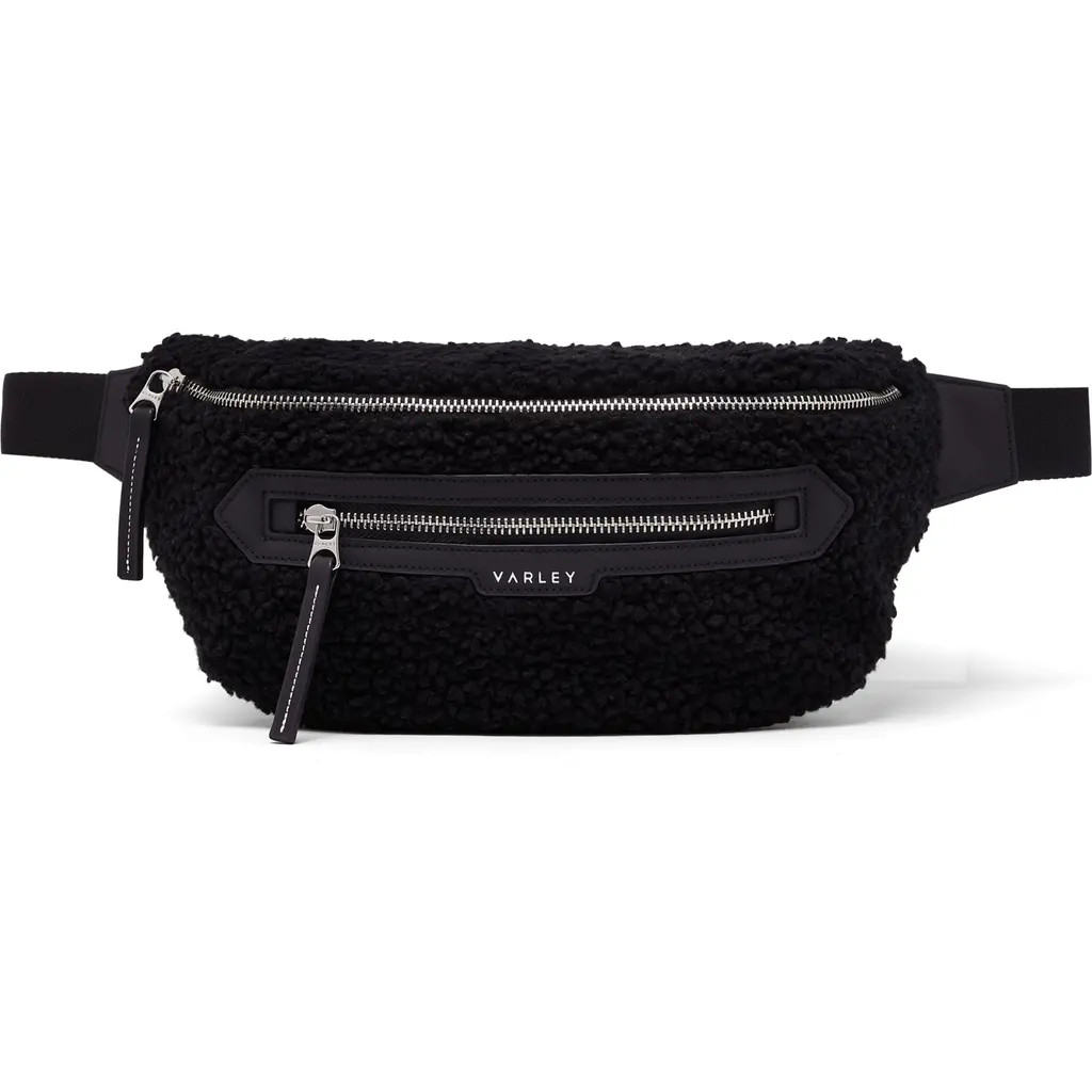 Varley Kansa Fleece Belt Bag in Black at Nordstrom | Nordstrom