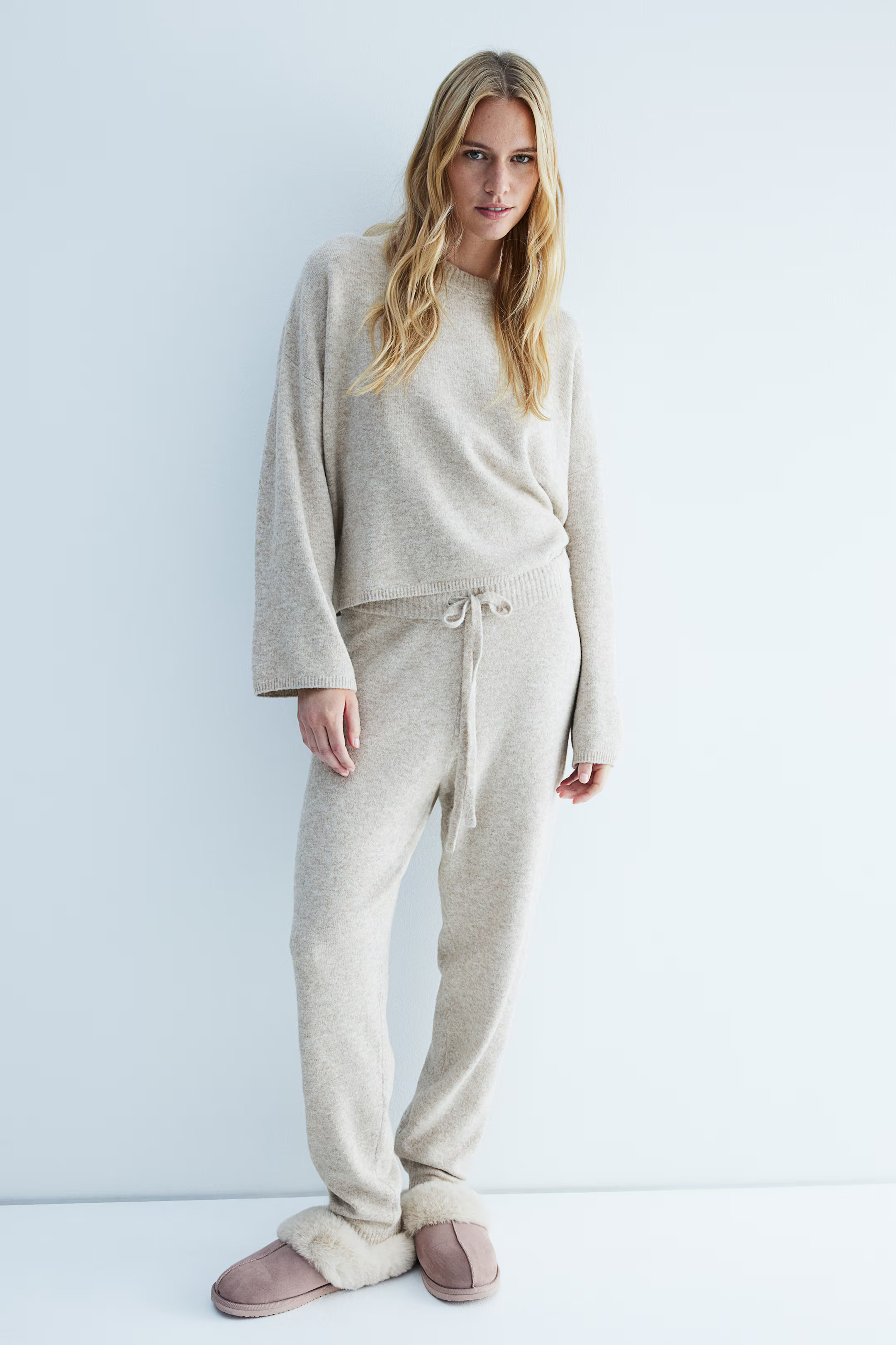 Jumper - Light beige marl - Ladies | H&M GB | H&M (UK, MY, IN, SG, PH, TW, HK)