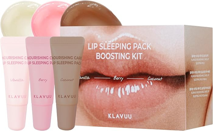 Klavuu Lip Mask Sleeping Pack Boostking Kit – Overnight Deep Hydrating Korean Lip Balm Treatmen... | Amazon (US)