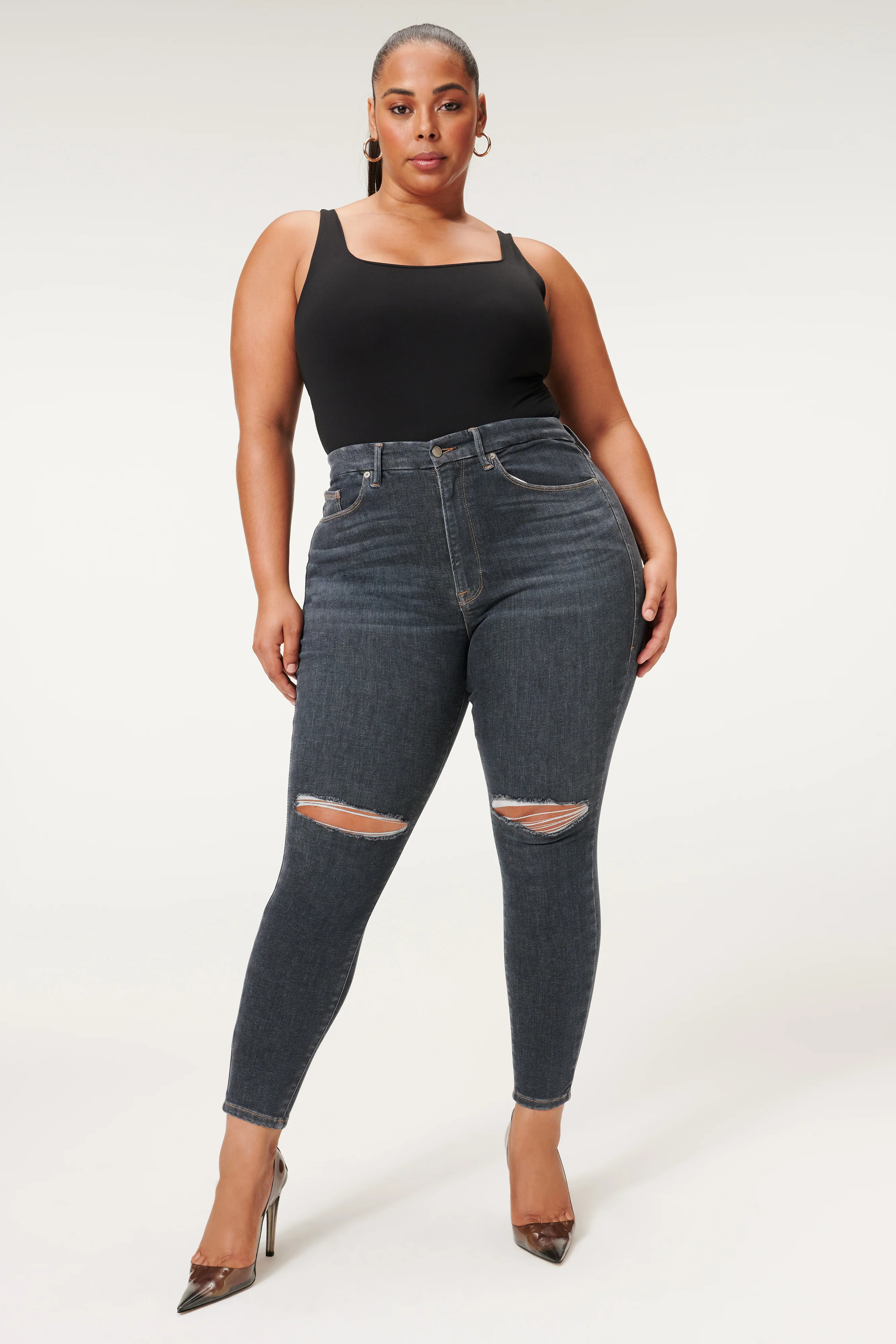 ALWAYS FITS GOOD LEGS JEANS | DEEP BLUE003 | Good American