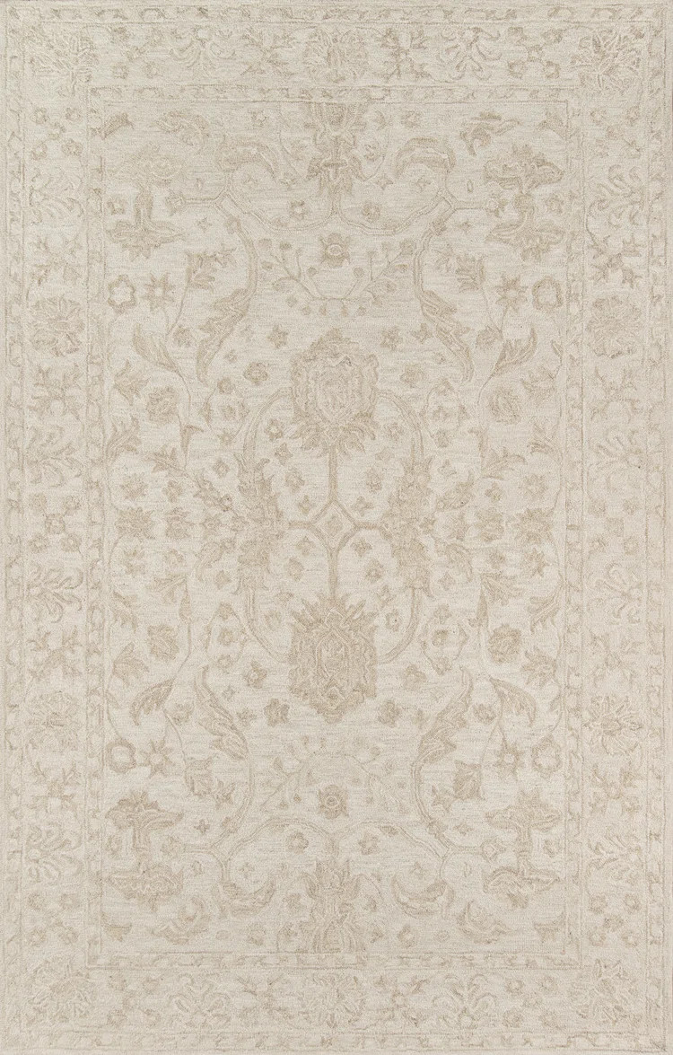 Cece Handmade Wool Beige Rug | Wayfair North America