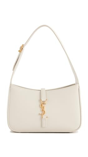WHAT GOES AROUND COMES AROUND Women's Pre-Loved YSL Leather Le5 A7 Shoulder Bag, White, One Size | Amazon (US)