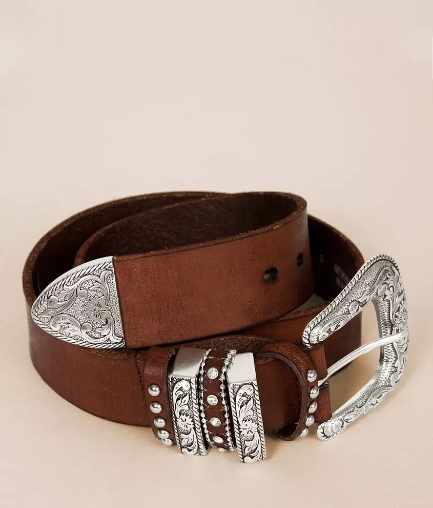 Embossed Leather Belt | Buckle