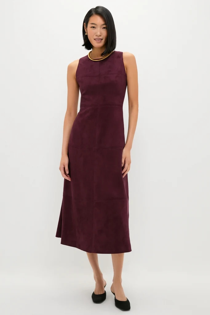 Winetasting Vegan Suede Manon Dress | Tuckernuck (US)