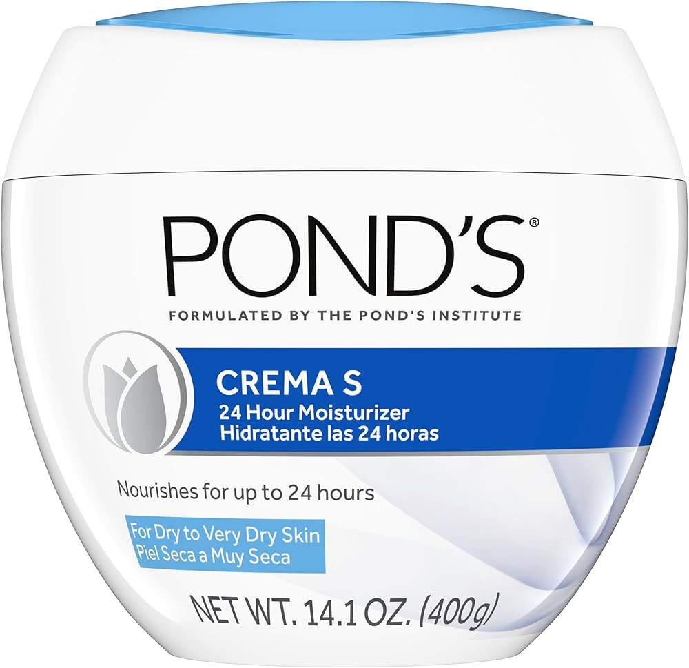 Pond's Nourishing Moisturizing Cream, Crema S, Fragrance Free, Ivory, 14.1 Oz | Amazon (US)