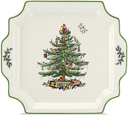 Spode Christmas Tree Square Handled Platter | Amazon (US)
