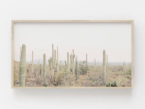 Samsung Frame Tv Art Cactus Digital Art Desert Landscape - Etsy | Etsy (US)