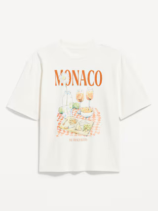 Heavyweight Cropped Graphic T-Shirt | Old Navy (US)