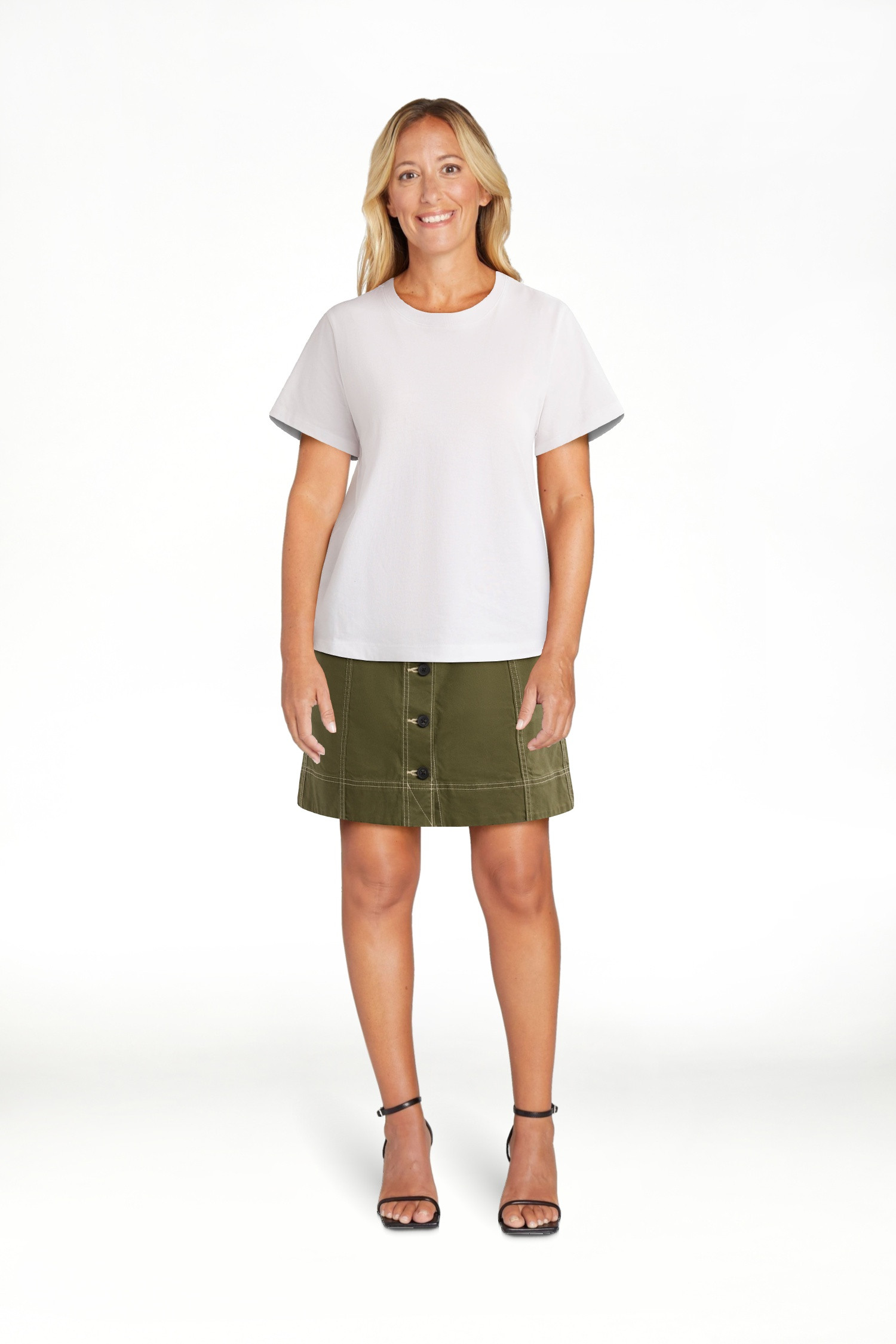 Free Assembly Women's and Women's Plus Cotton Cropped Boxy Tee with Short Sleeves, Sizes XS-4X | Walmart (US)