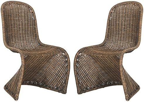 Safavieh Home Collection Tana Wicker Side Chair | Amazon (US)