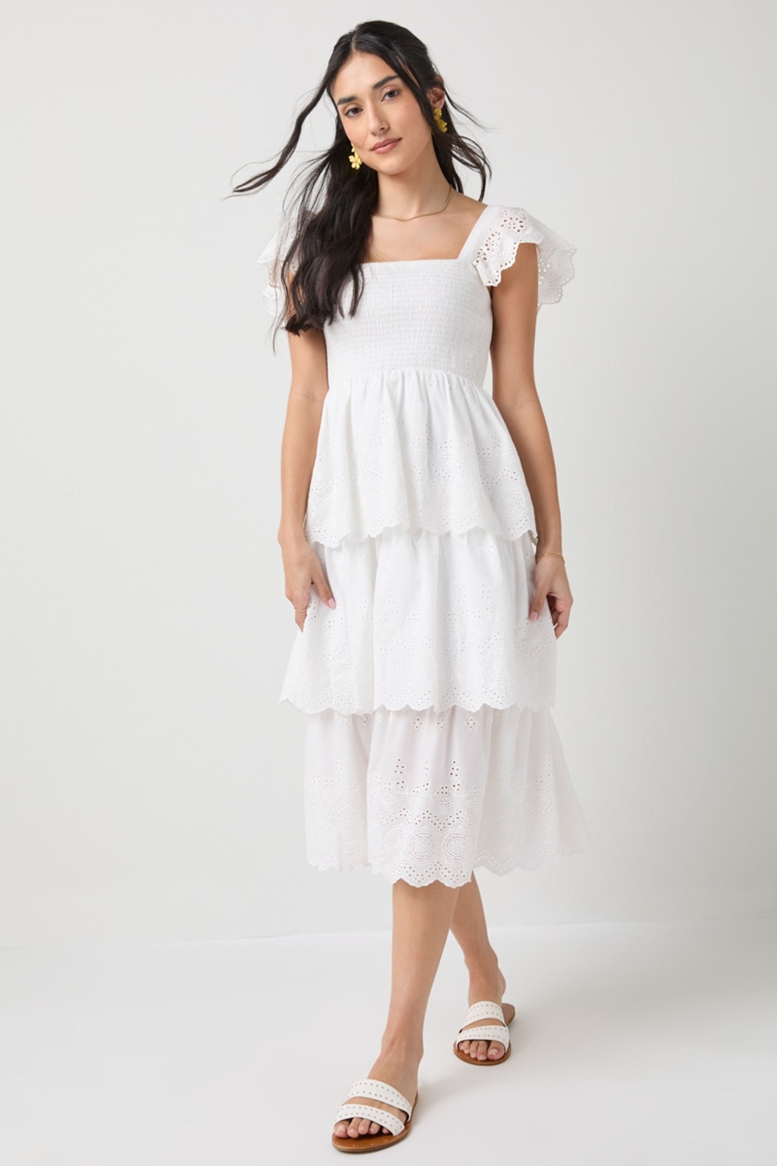 Andrea Flutter Midi Dress | Francesca's