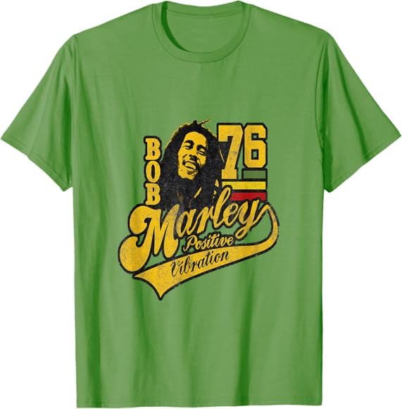 Bob Marley Positive Vibrations Soccer T-Shirt | Amazon (US)