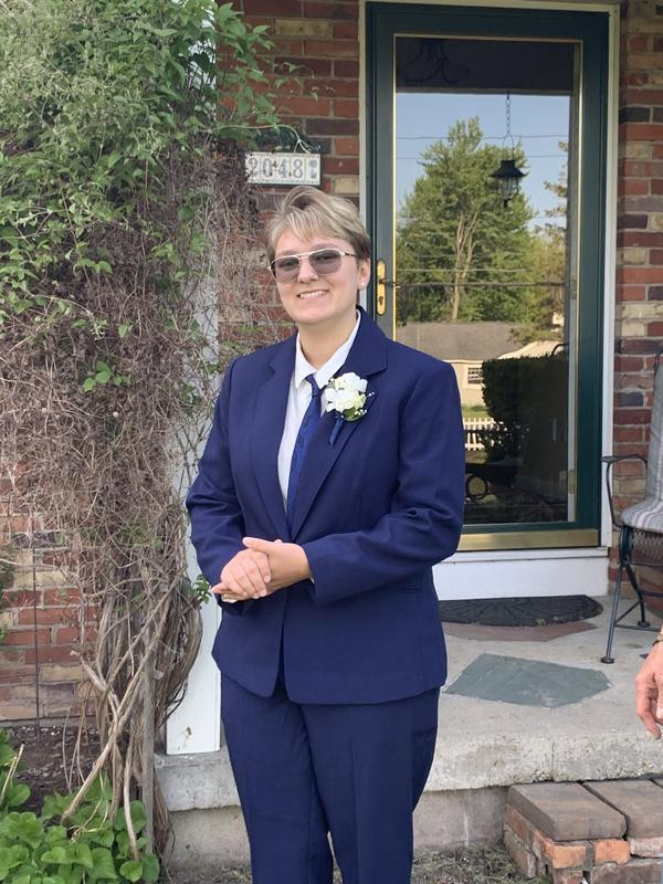 Women's Crepe One-Button 2 Piece Pantsuit | Macy's